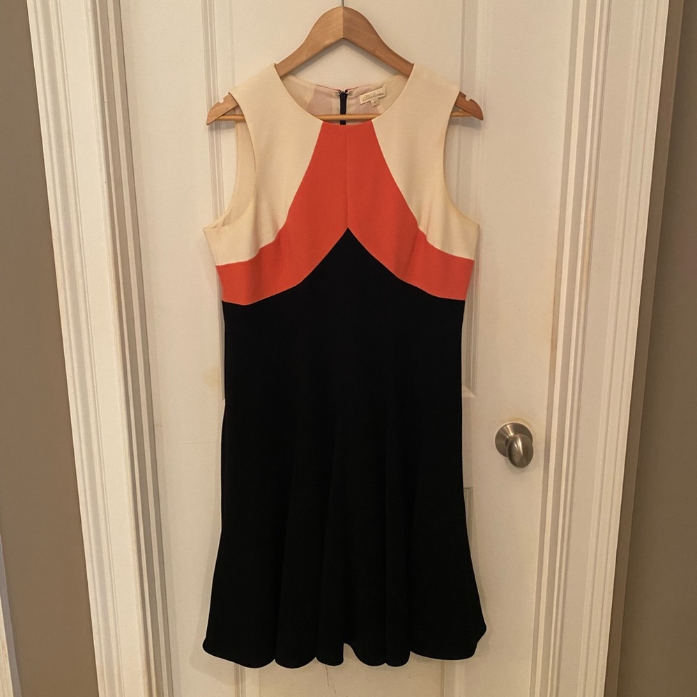 Shoshanna Winter Crepe Combo Tia Dress